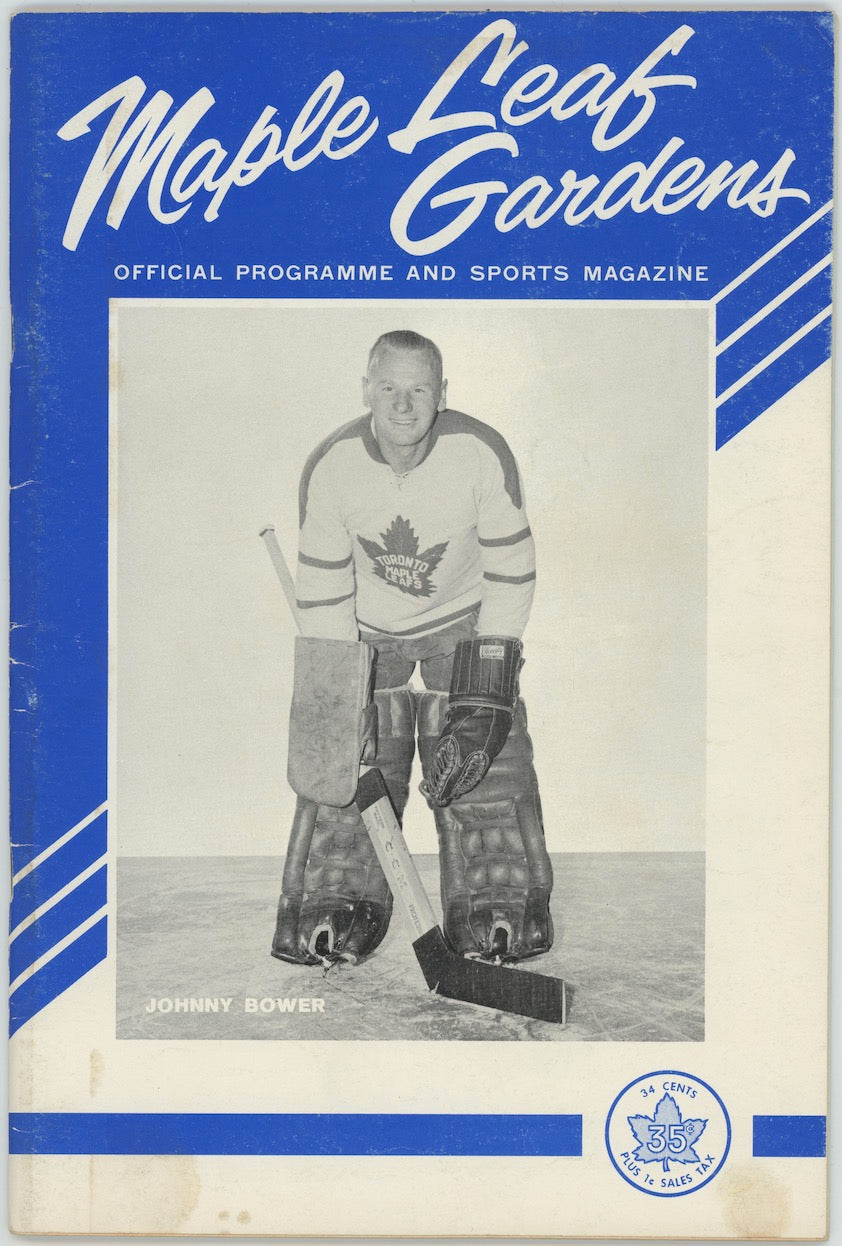 Toronto Maple Leafs Detroit Red Wings 1963 Vintage Original Program AMCo
