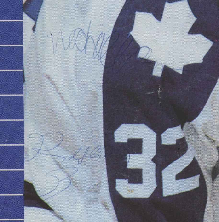 John Kordic Toronto Maple Leafs Autographed Signed Program AMCo COA