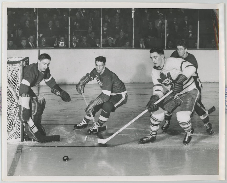 Terry Sawchuk 1950s Toronto Maple Leafs Original Type 1 8x10 Photo AMCo