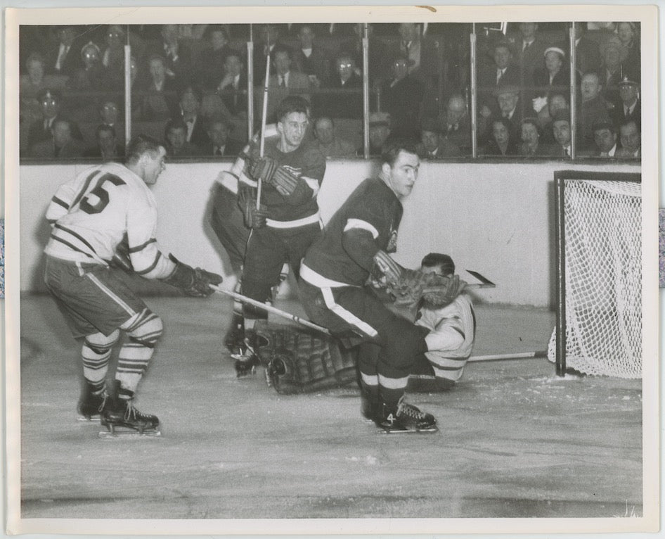 Red Kelly 1950s Toronto Maple Leafs Original Type 1 8x10 Photo AMCo