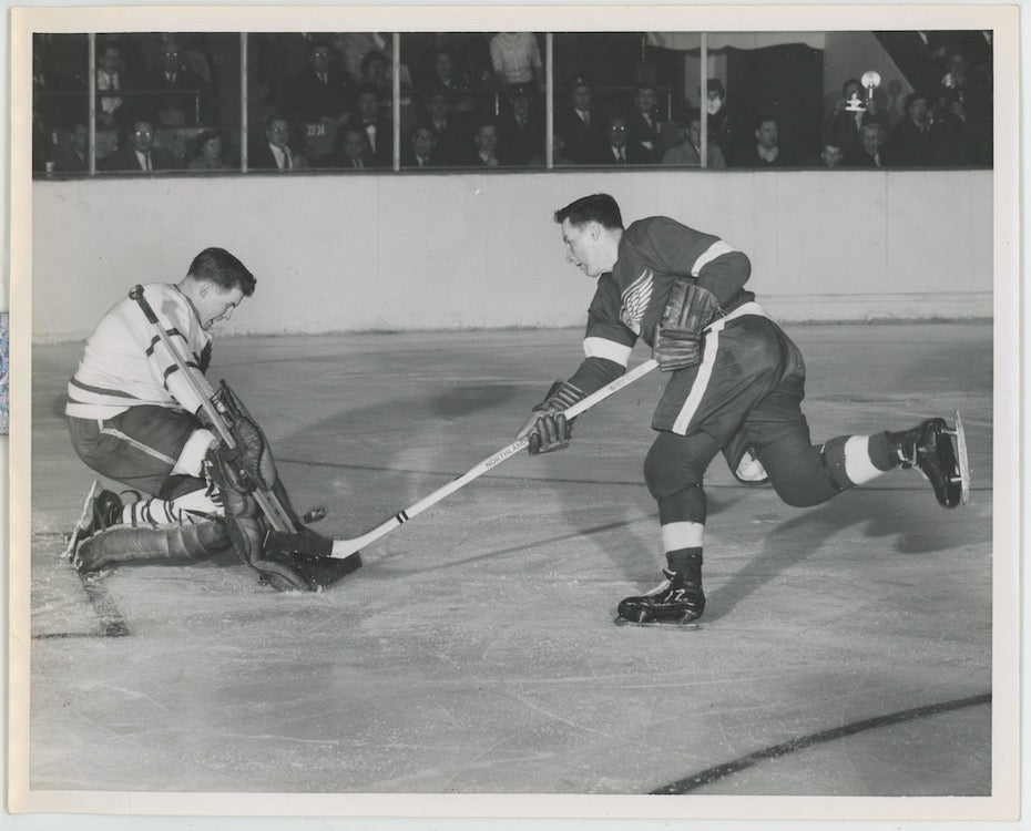 Harry Lumley 1950s Toronto Maple Leafs Original Type 1 8x10 Photo AMCo