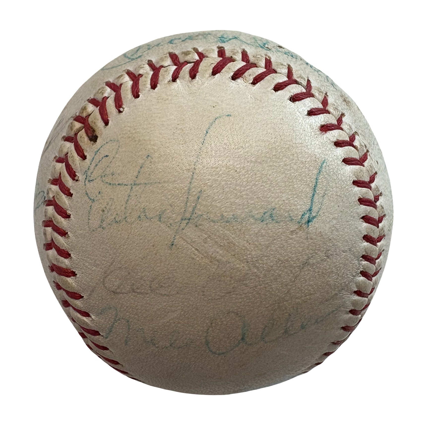 1961 New York Yankees Mickey Mantle Team Autographed Signed Baseball AMCo LOA