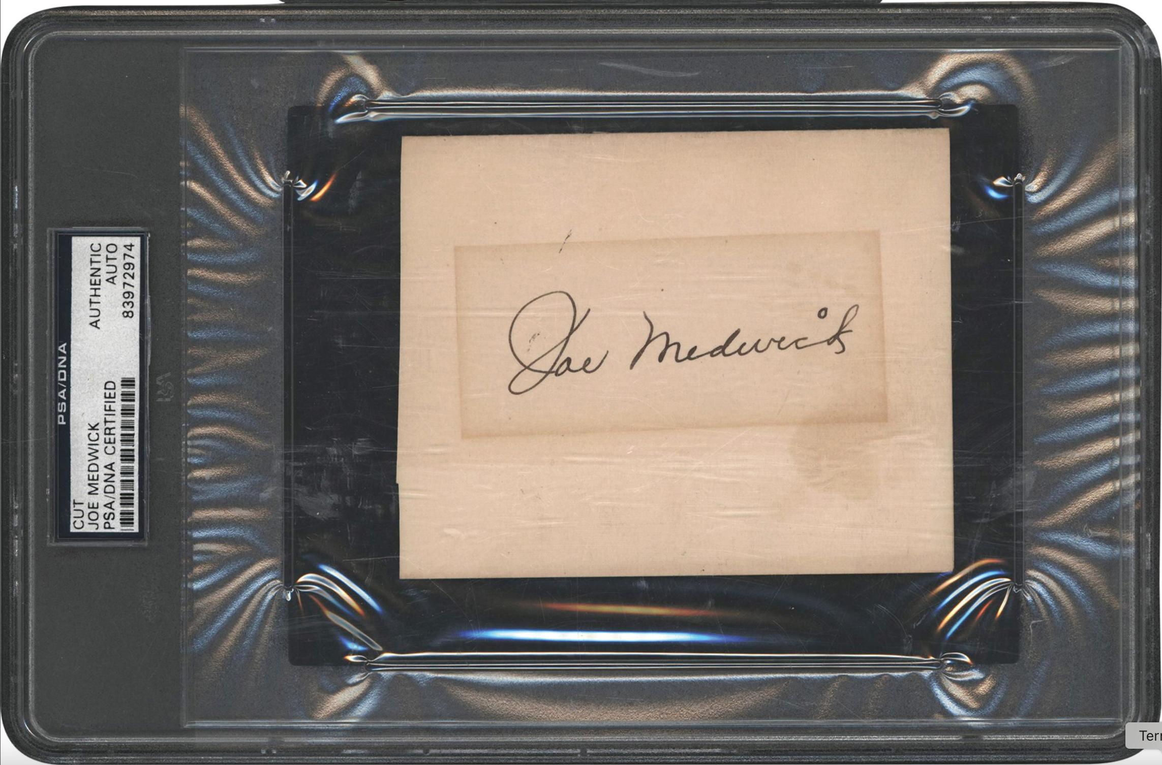 Joe Medwick Cardinals Dodgers Autographed Signed Album Page PSA