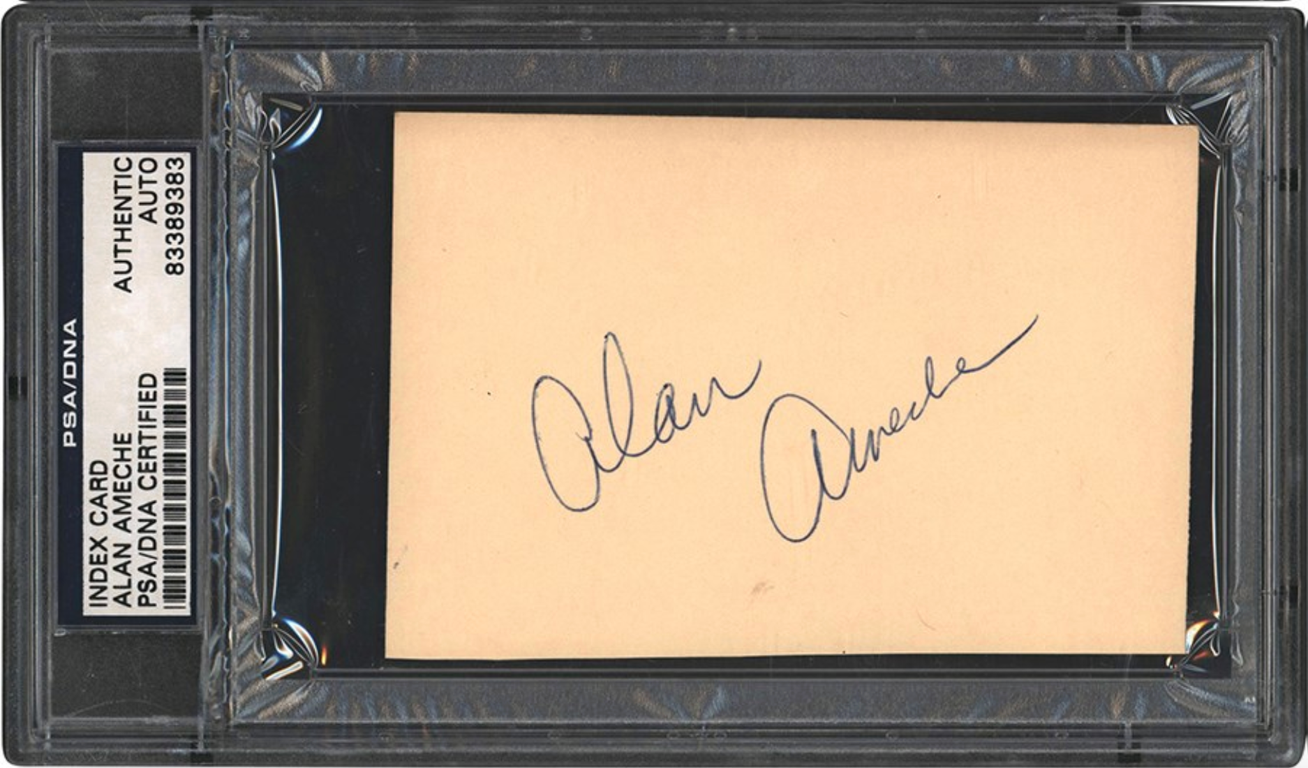 Alan Ameche Heisman Baltimore Colts Autographed Signed Index Card PSA