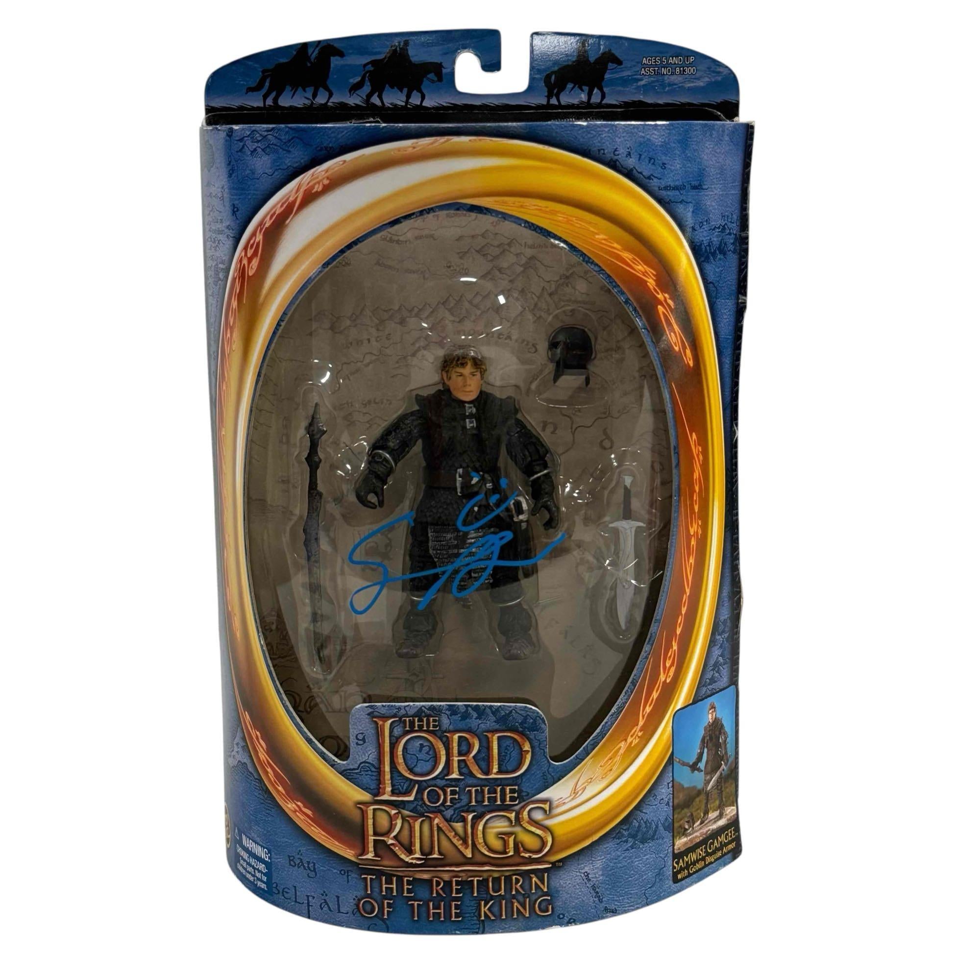Sean Astin Lord Of The Rings Autographed Signed Figure JSA COA