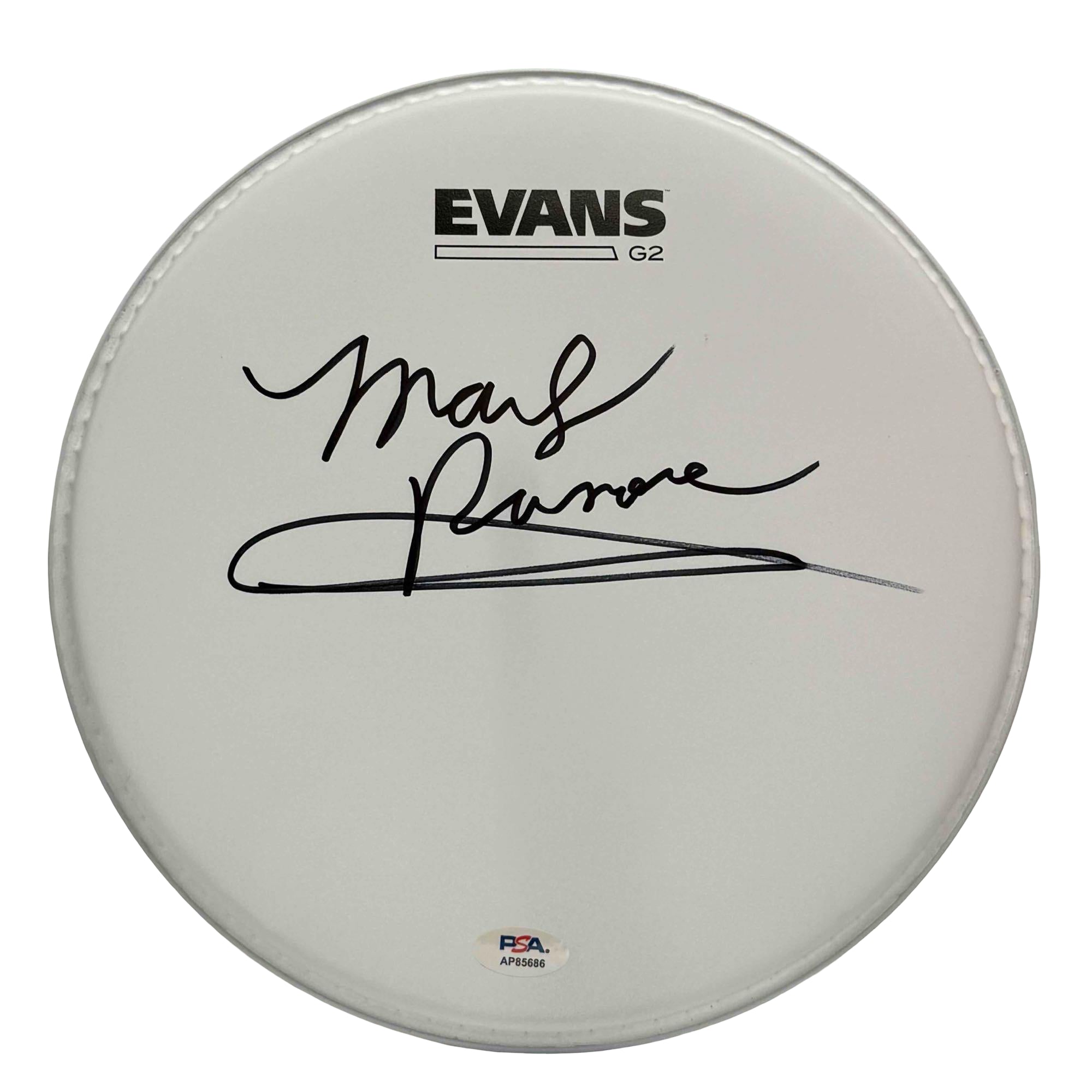 Marky Ramone The Ramones Drummer Autographed Signed Drumhead PSA