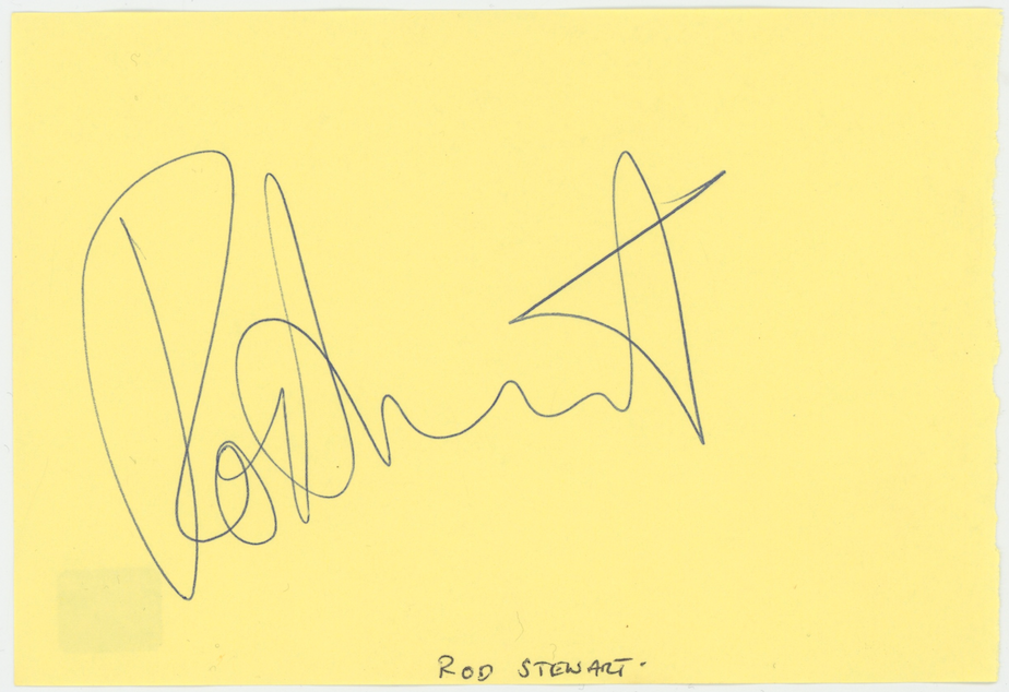 Rod Stewart Maggie May Autographed Signed Album Page AMCo COA