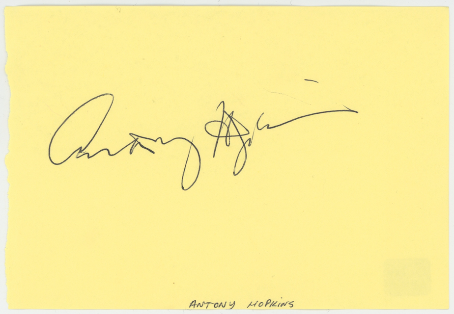 Anthony Hopkins Silence Of The Lambs Autographed Signed Album Page AMCo COA