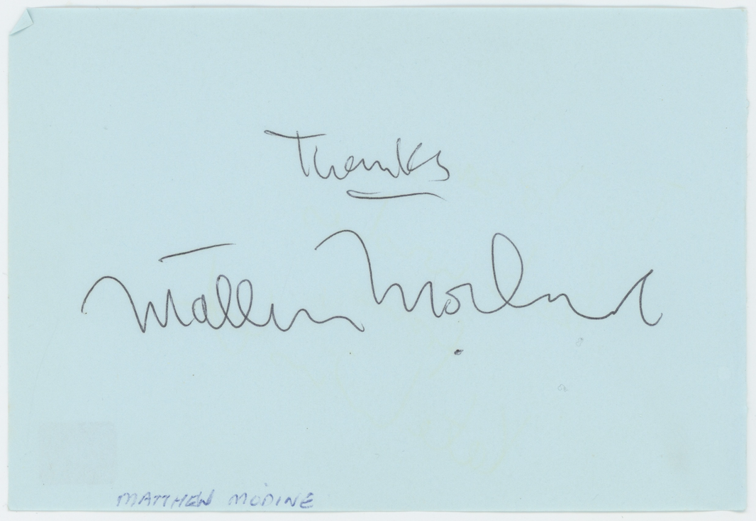 Matthew Modine Stranger Things Autographed Signed Album Page AMCo COA