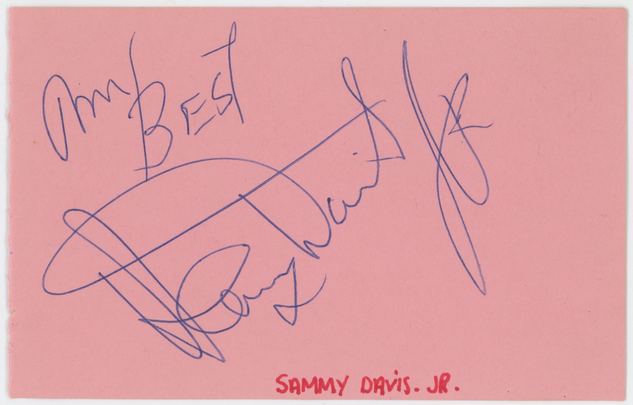 Sammy Davis Jr Rat Pack Singer Autographed Signed Album Page AMCo COA