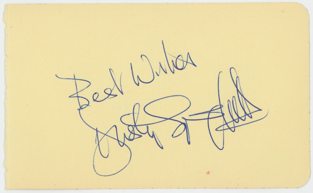Dusty Springfield British Singer Autographed Signed Album Page AMCo COA