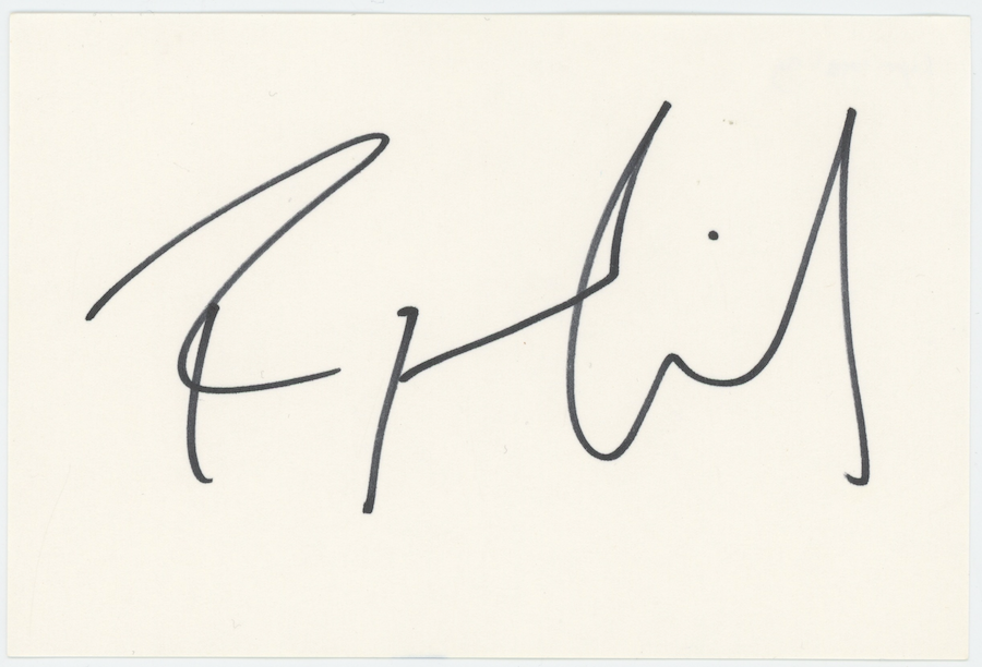 Ryan Gosling Project Hail Mary Autographed Signed Index Card AMCo COA
