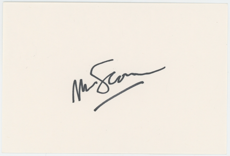 Martin Scorsese Goodfellas Autographed Signed Index Card AMCo COA