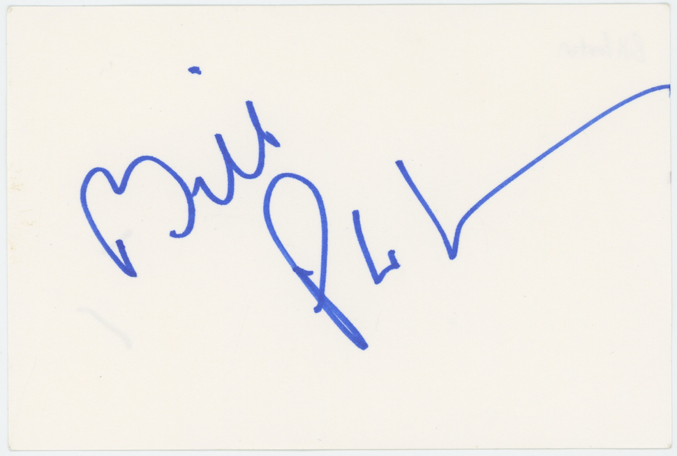 Bill Paxton Aliens Tombstone Autographed Signed Index Card AMCo COA