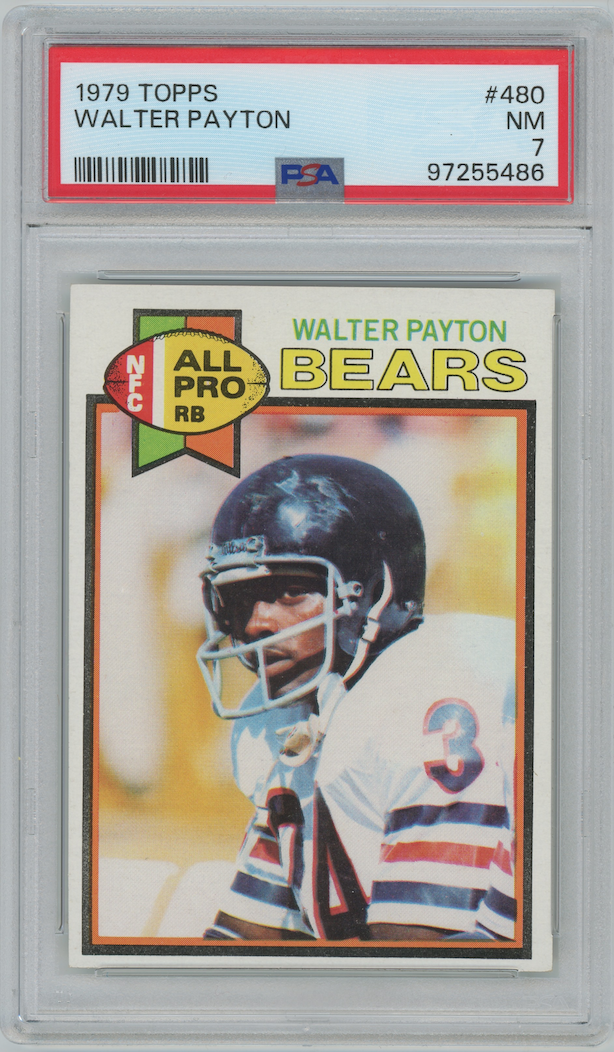 Walter Payton 1979 Topps #480 NFC All Pro Chicago Bears PSA 7