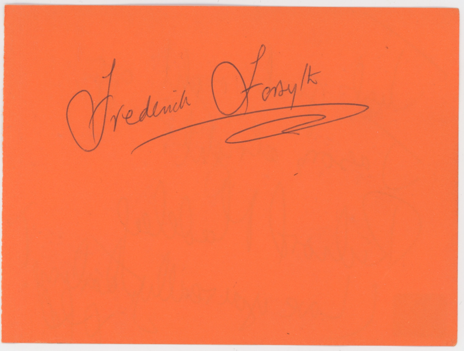 Frederick Forsyth & Richard Madeley Autographed Signed Album Page AMCo COA