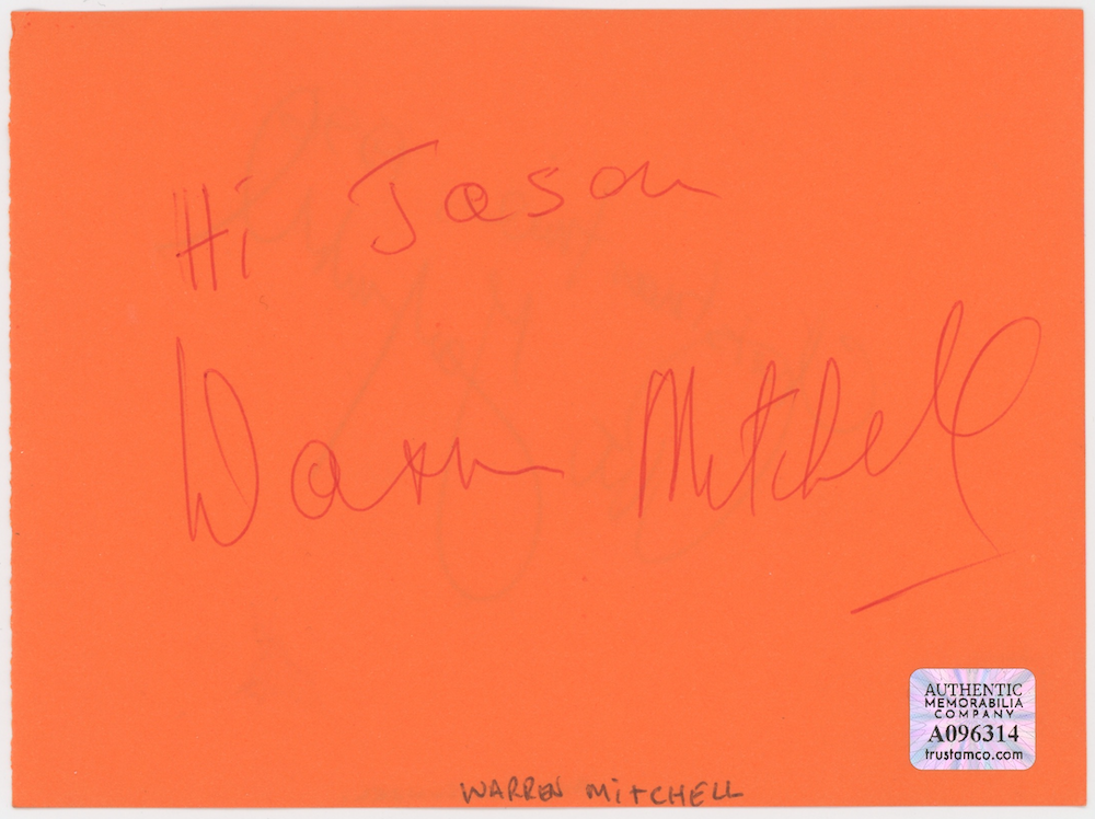 Art Garfunkel & Warren Mitchell Autographed Signed Album Page AMCo COA