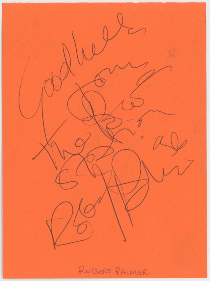 Robert Palmer & Crystal Gayle Autographed Signed Album Page AMCo COA