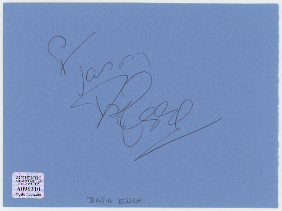 Tony Randall & David Essex Autographed Signed Album Page AMCo COA