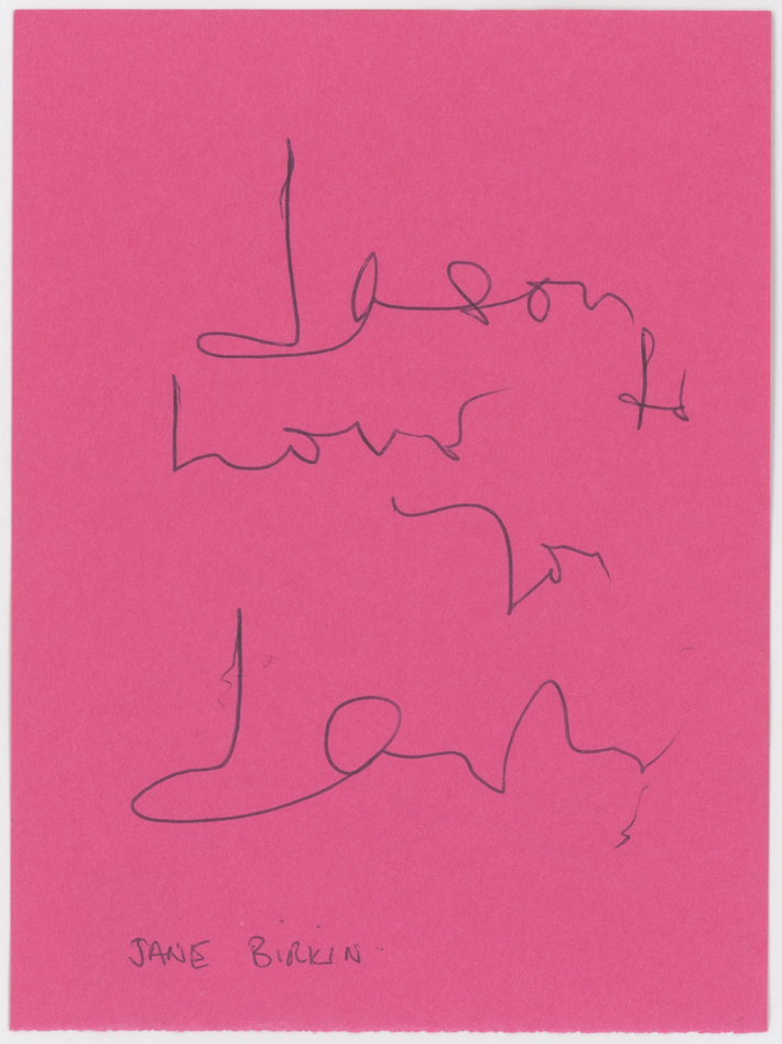 Jane Birkin & Barbara Windsor Autographed Signed Album Page AMCo COA