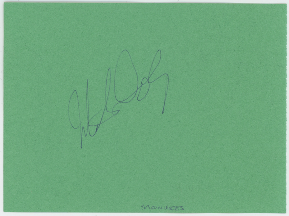 The Monkees I'm A Believer Full Band Autographed Signed Album Page AMCo LOA
