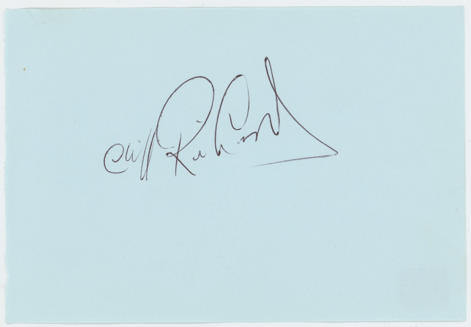 Cliff Richard Move It Autographed Signed Album Page AMCo COA