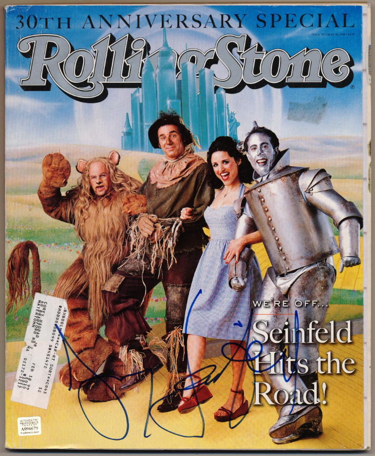 Jerry Seinfeld Autographed Signed Rolling Stone Magazine AMCo COA