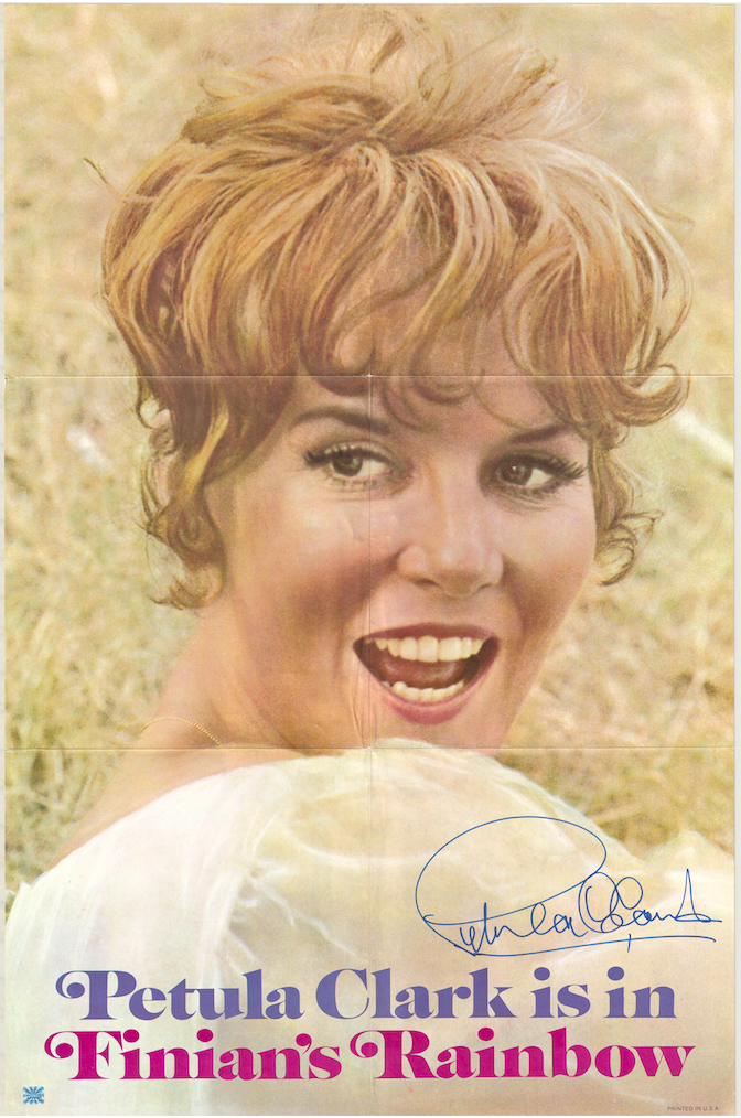 Petula Clark Finians Rainbow Autographed Signed Poster AMCo COA