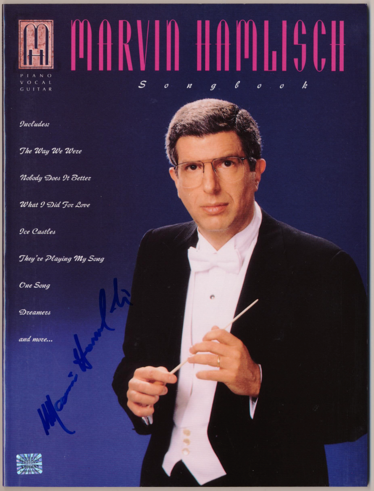 Marvin Hamlisch EGOT Composer Autographed Signed Songbook AMCo COA