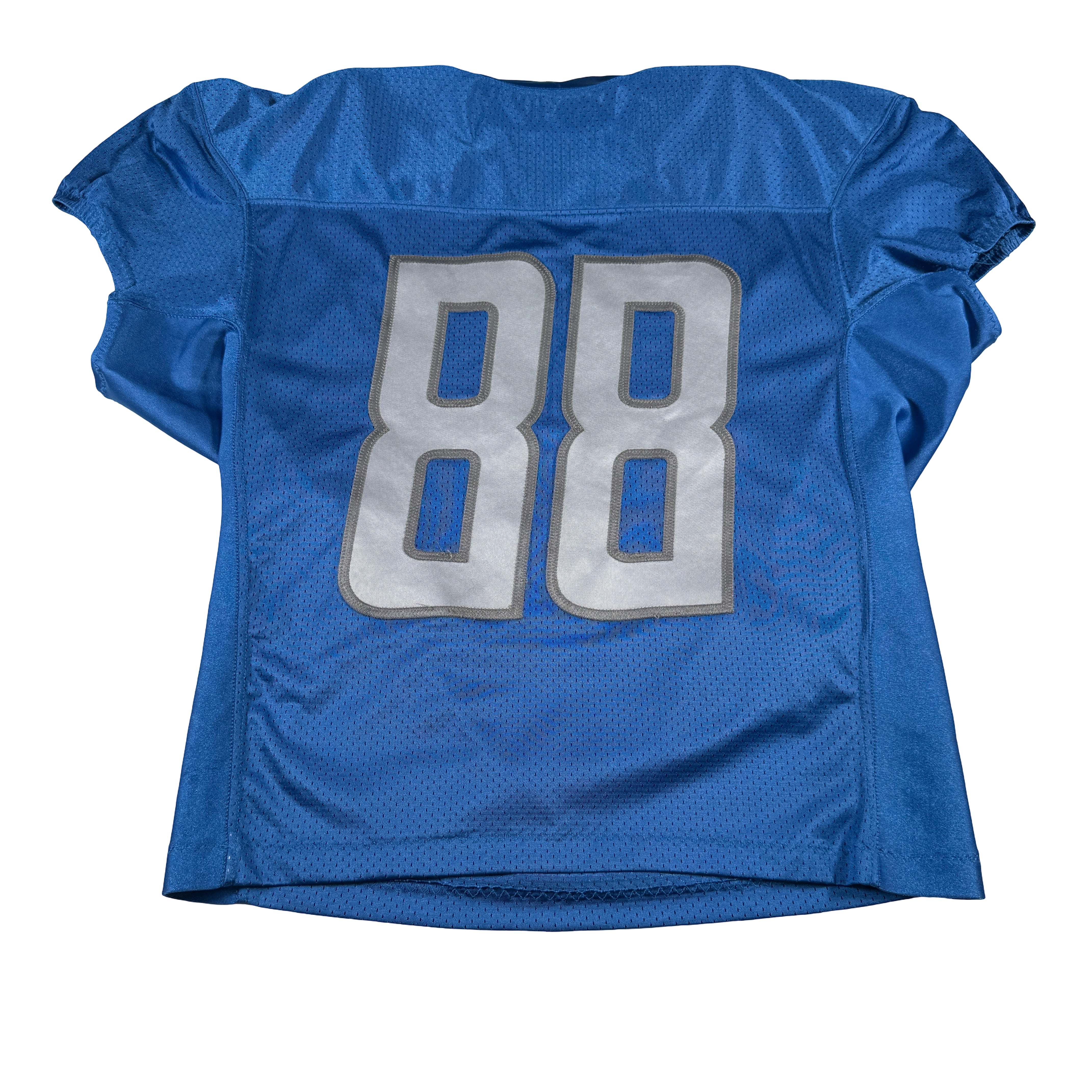 Detroit Lions #88 2024 Era White Game Worn Used Nike Practice Jersey GA