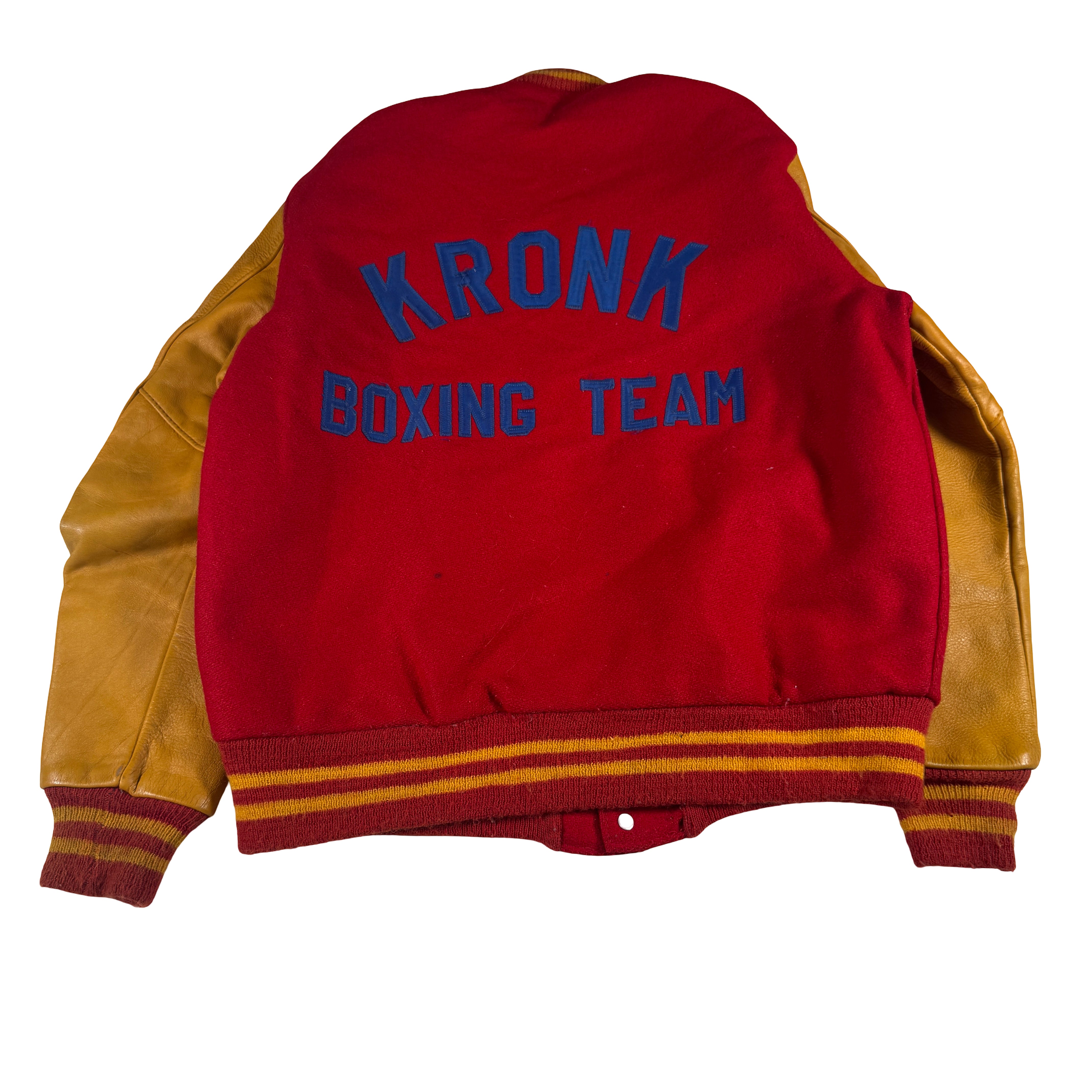 Mark Breland Kronk Boxing Gym Team Used Worn Issued Lettermen Jacket GA