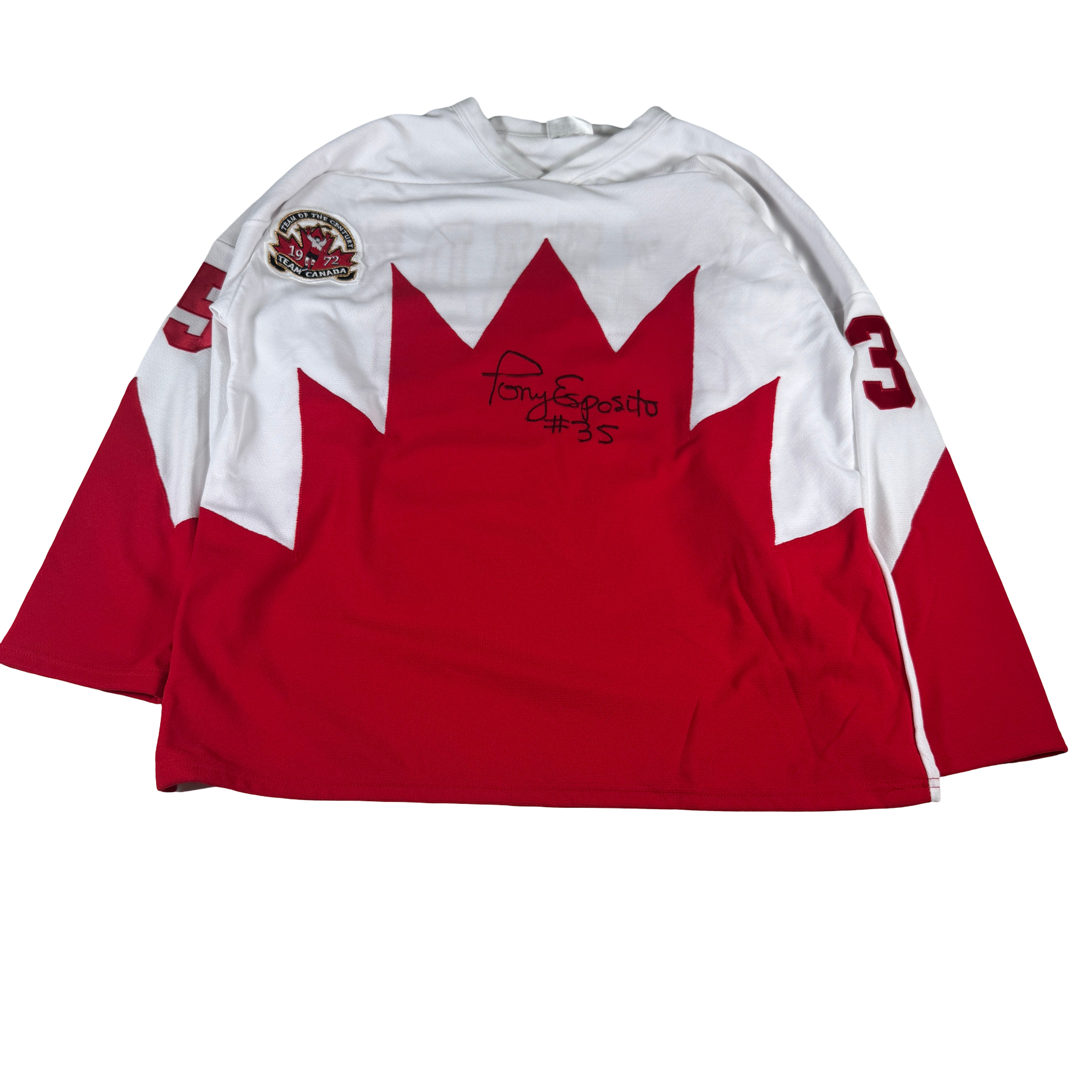Tony Esposito 1972 Team Canada Summit Series Autographed Signed Jersey AMCo COA