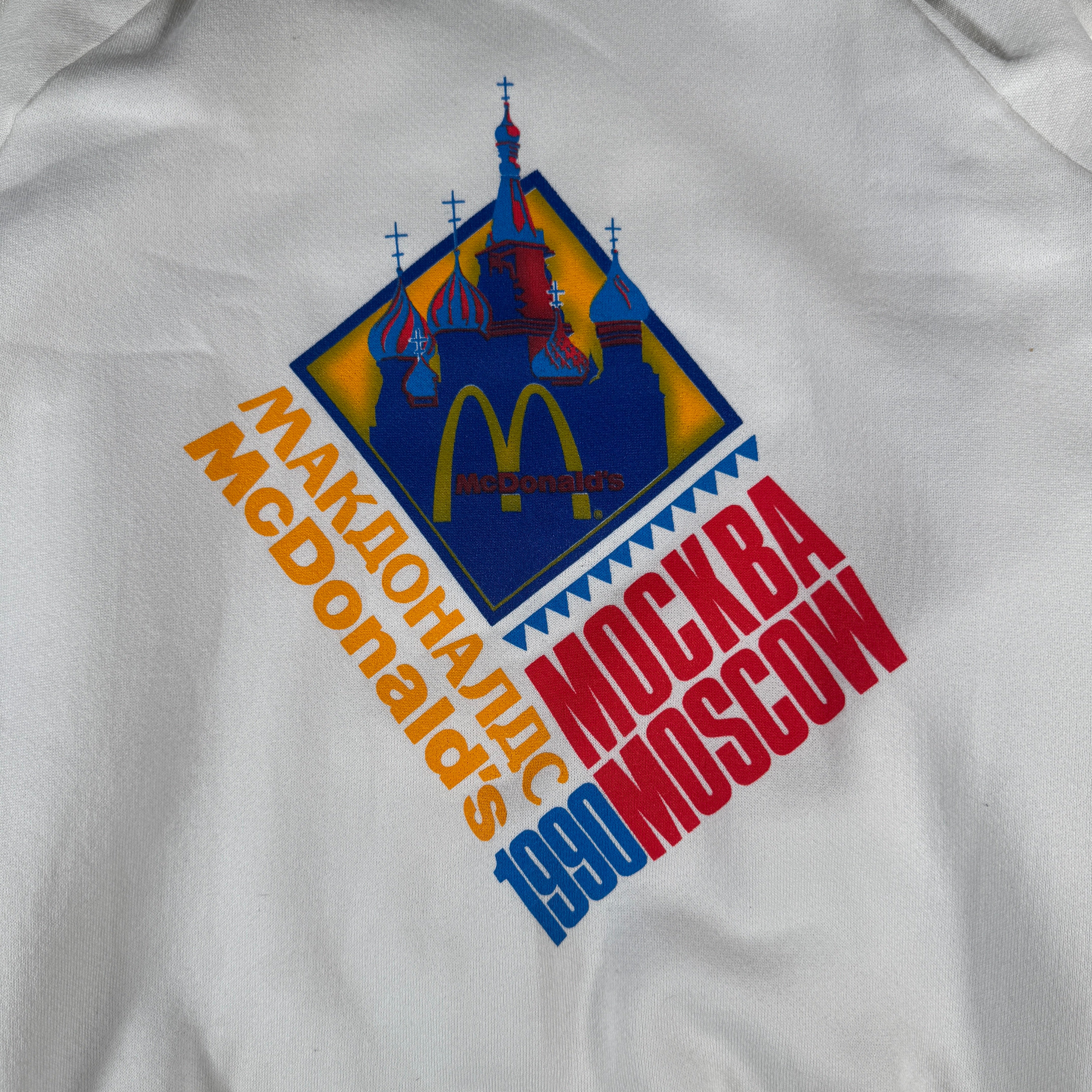 McDonalds 1990 Moscow Grand Opening First Russia Location Vintage Original Sweater GA