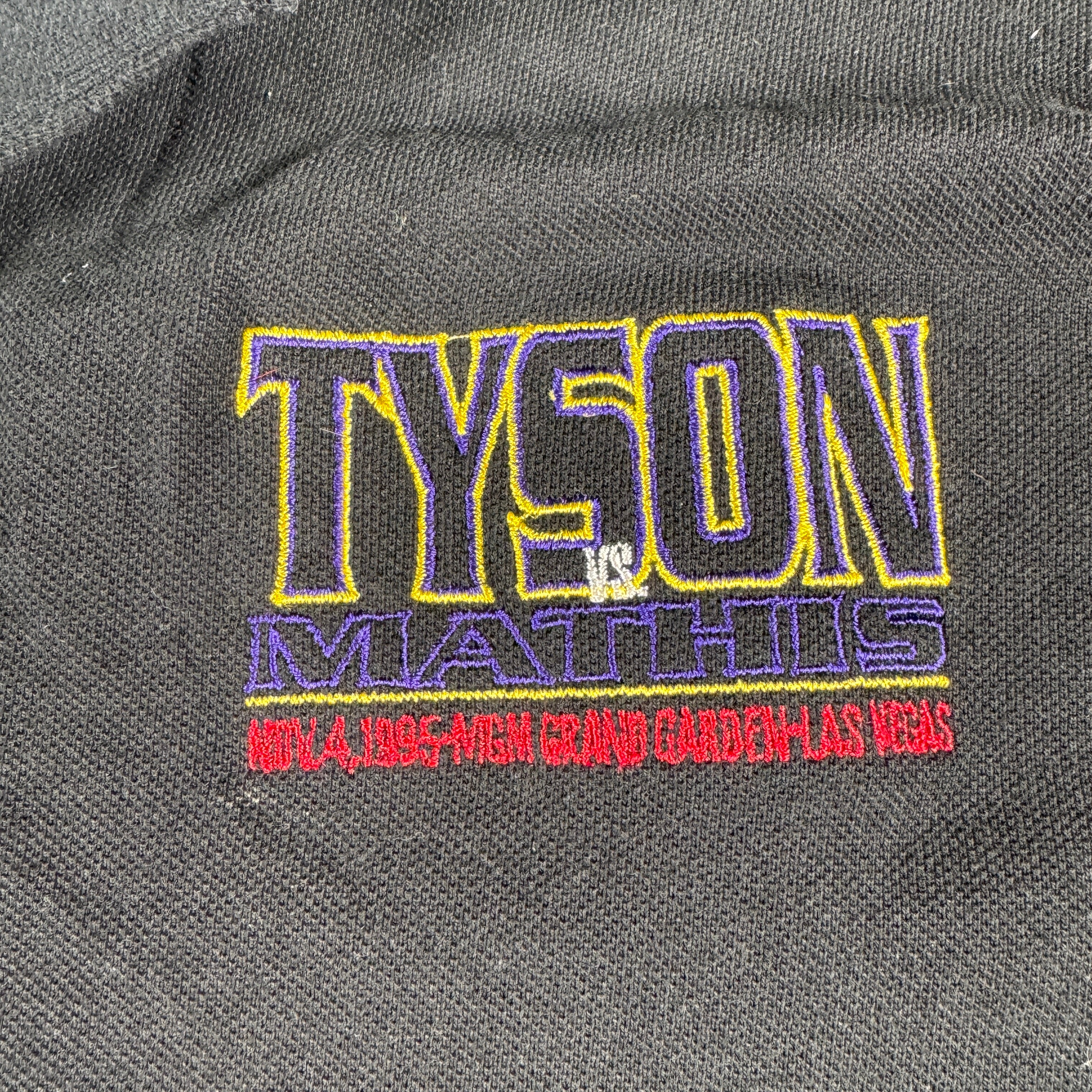 Mike Tyson vs Buster Mathis Original MGM Grand Promotional Polo Shirt GA