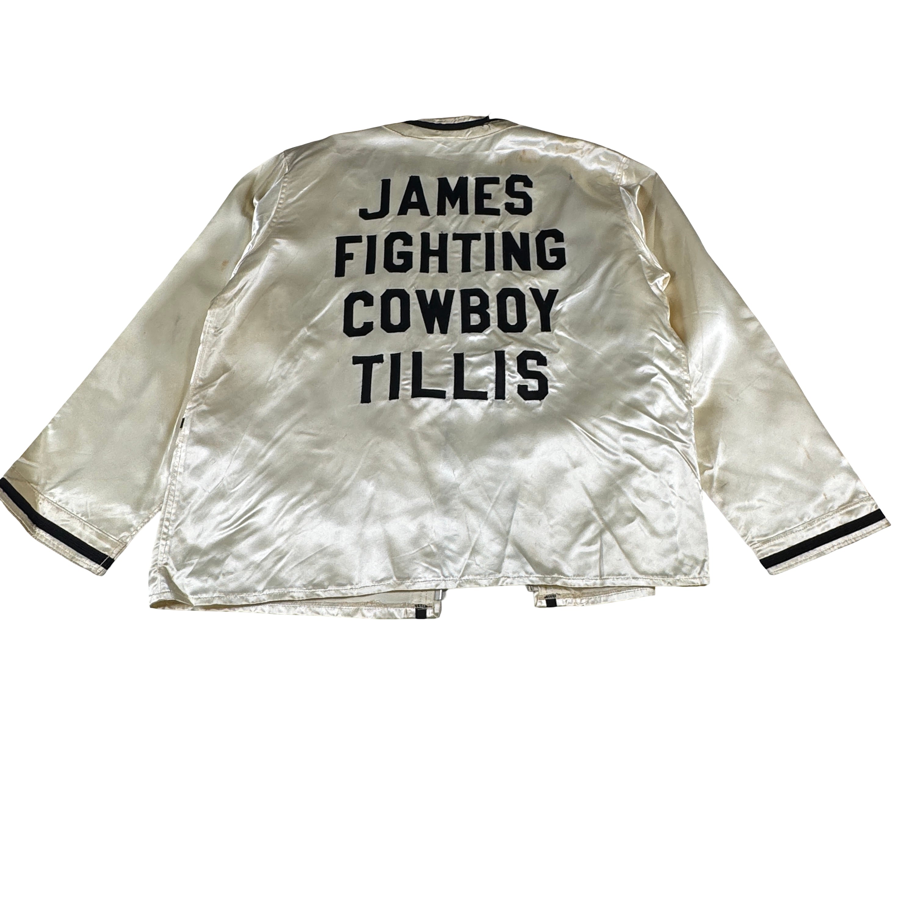 James Tillis Fighting Cowboy Boxer Ring Worn Used Jacket Other AMCo LOA