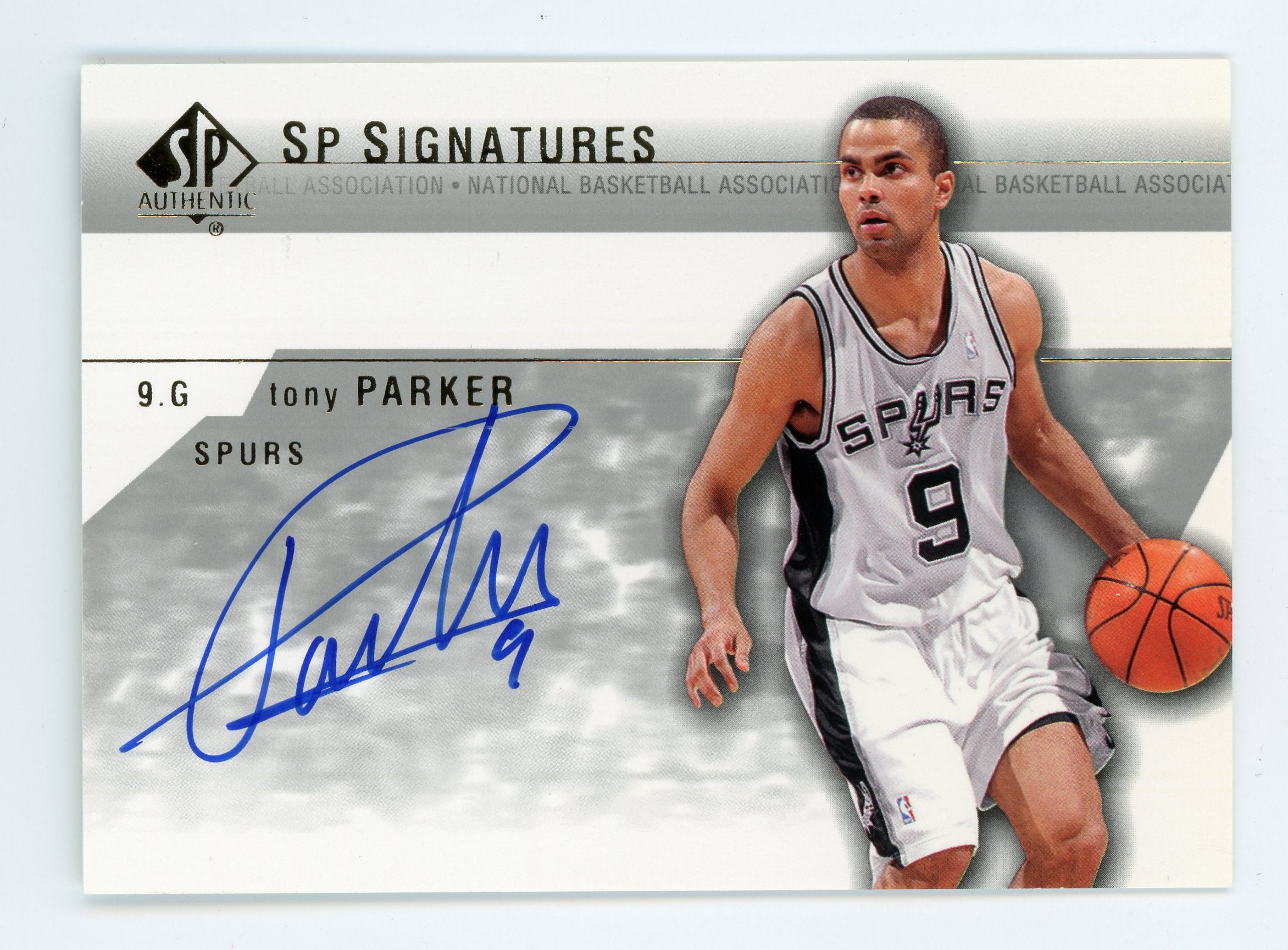 Tony Parker 2003-04 UD SP Authentic Signatures TP-A Spurs Auto