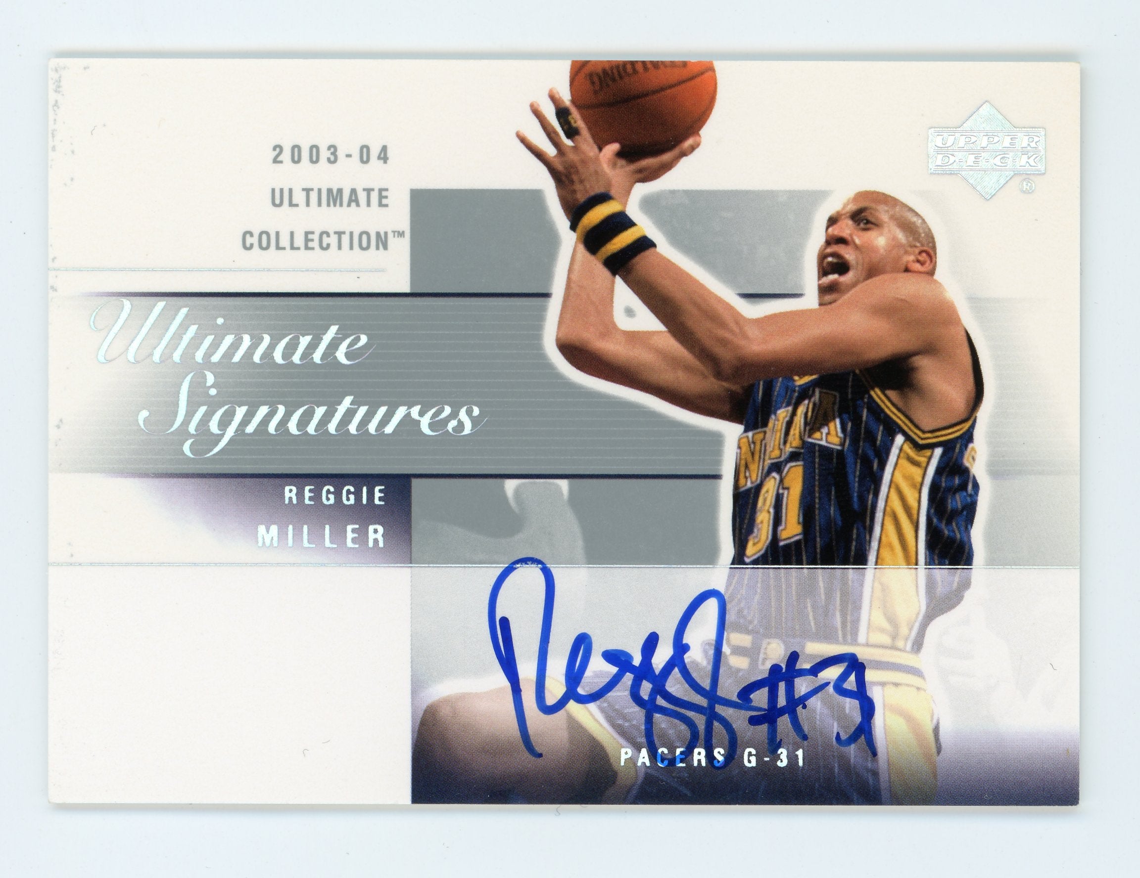 Reggie Miller 2003-04 UD Ultimate Collection Signatures RM-A Auto Pacers