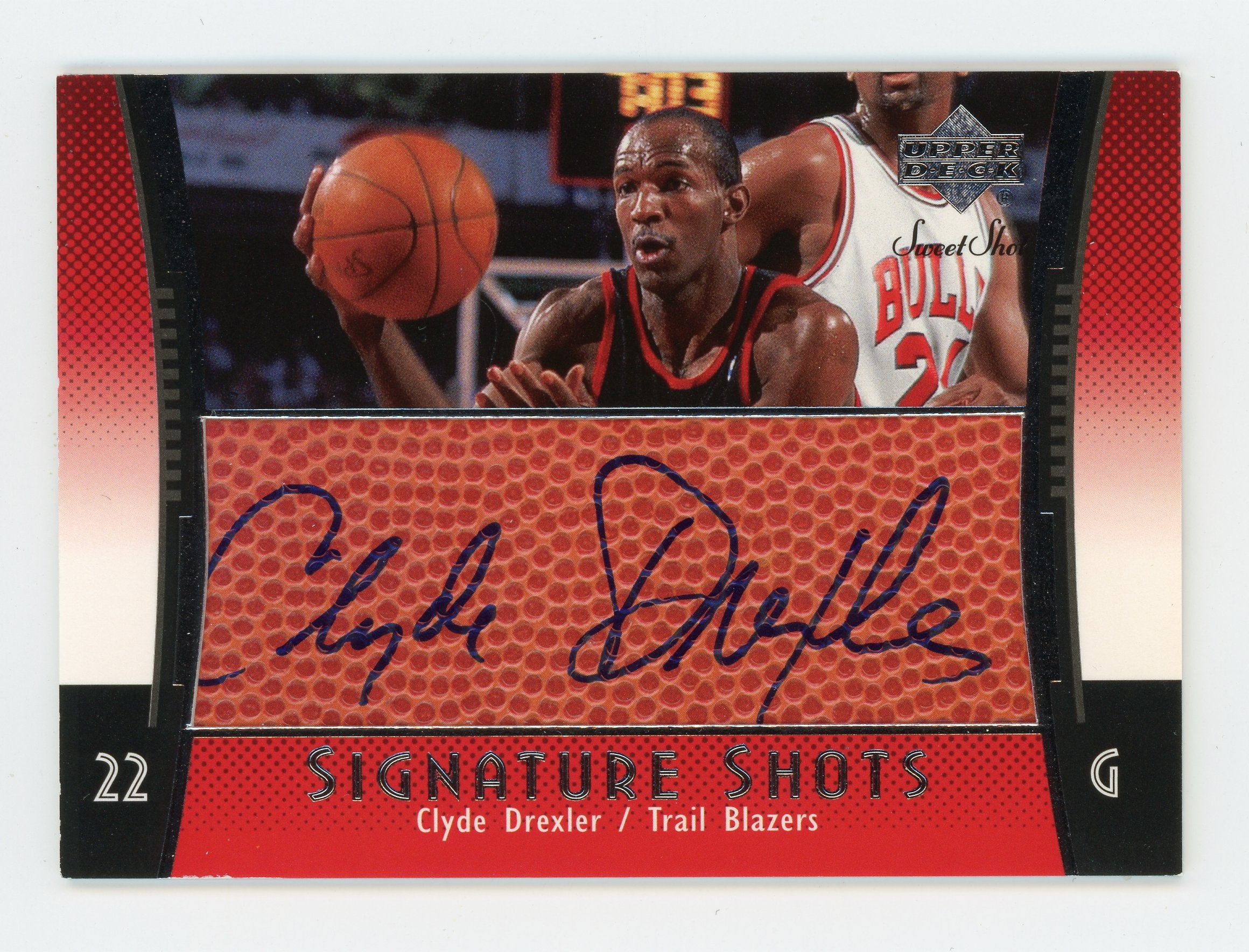 Clyde Drexler 2004-05 UD Sweet Shot Signature Shots SS-CD Auto