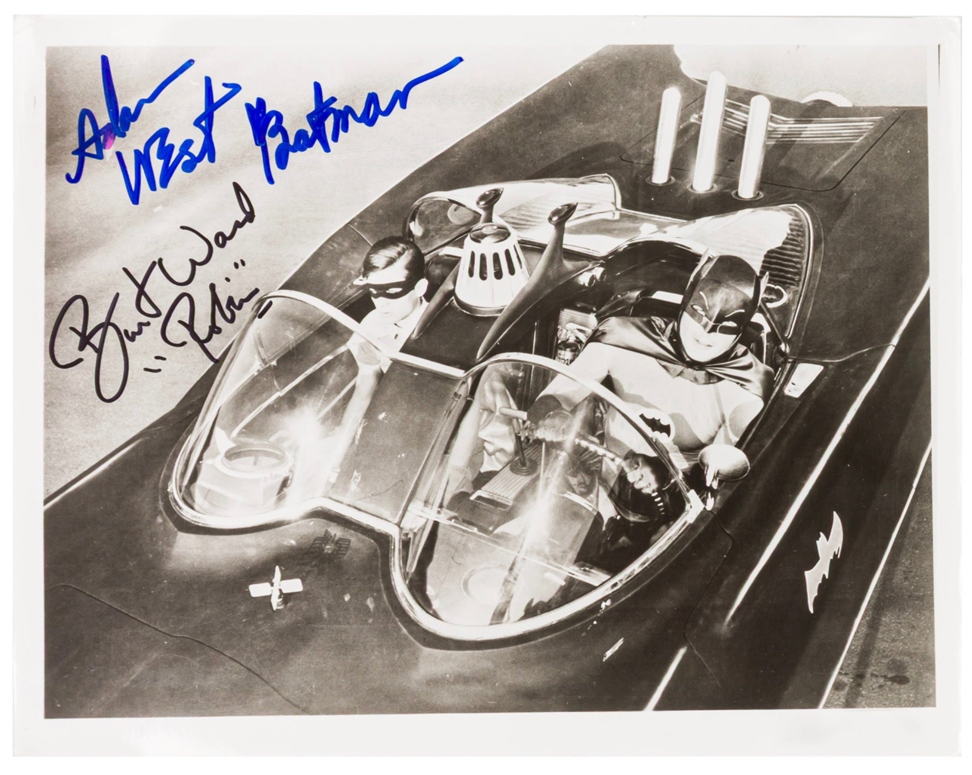 Adam West & Burt Ward Batman Autographed Signed 8x10 Photo AMCo COA