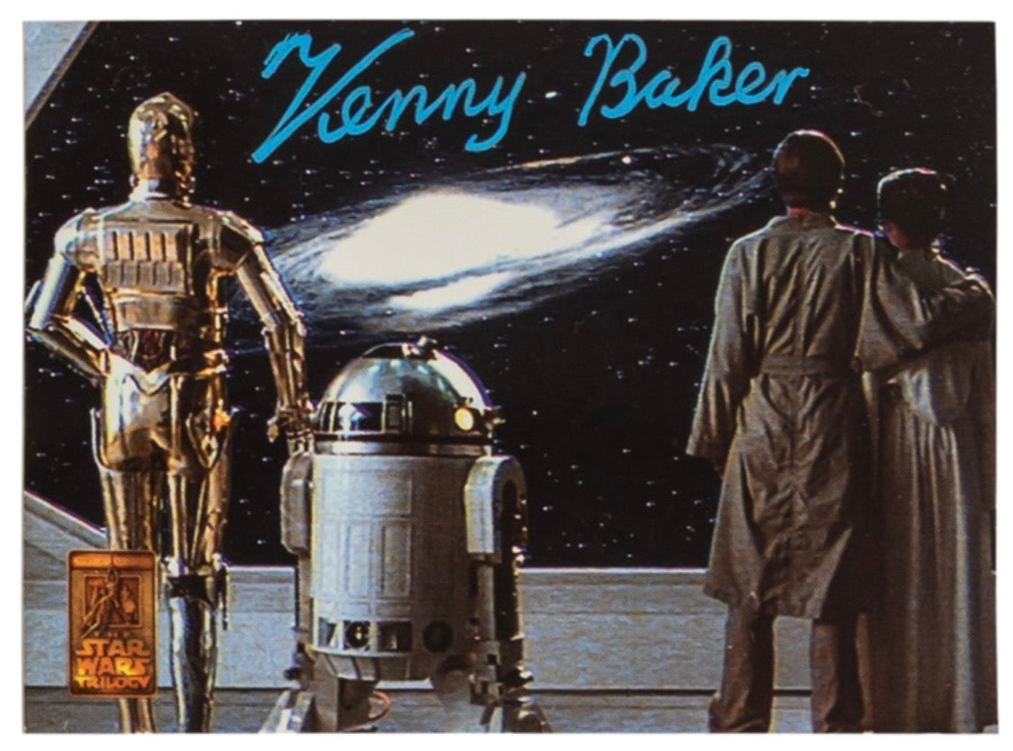 Kenny Baker 1997 Merlin Star Wars Trilogy #65 Autographed Signed Photo Card GA