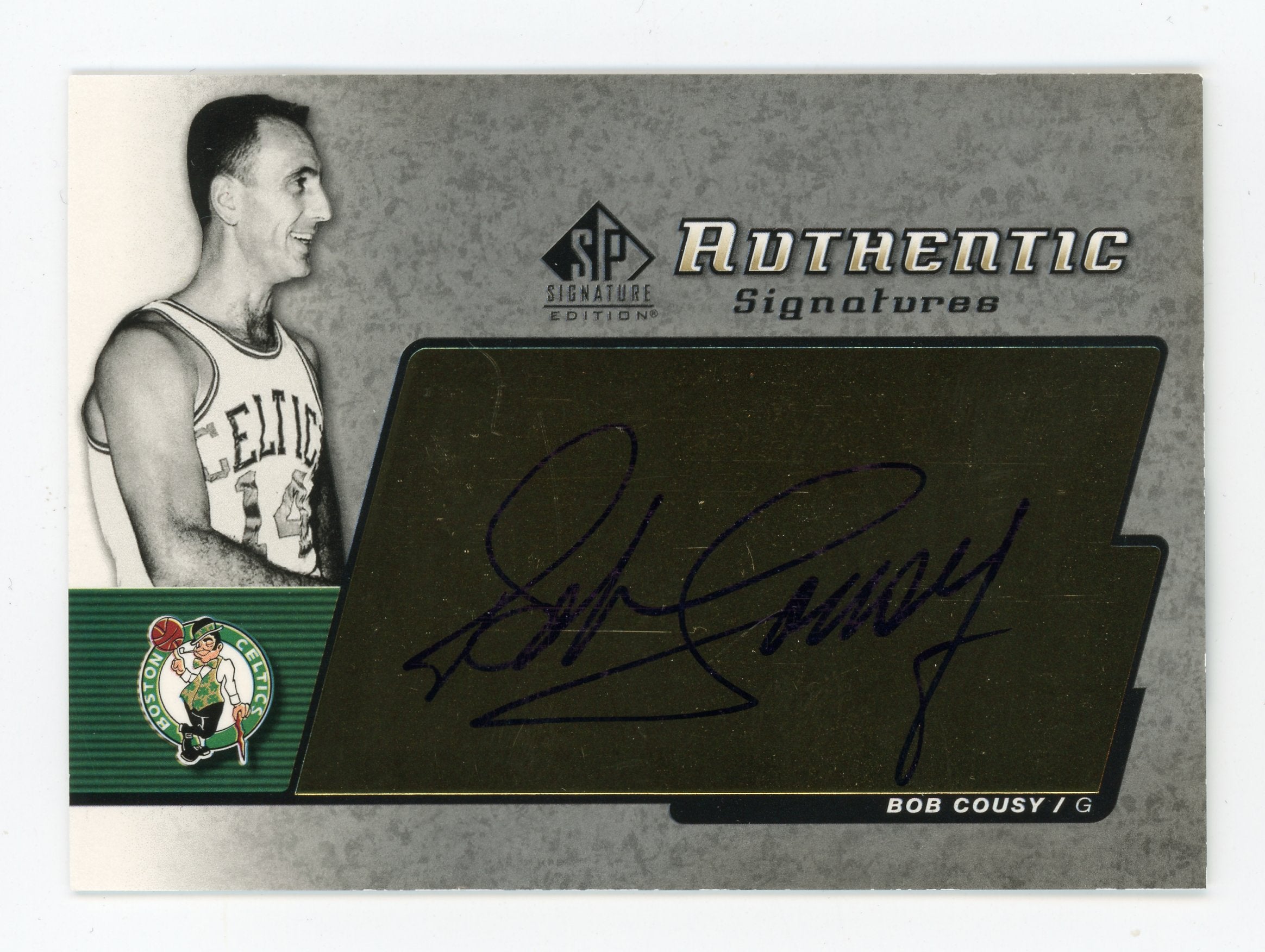 Bob Cousy 2005 UD SP Signature Edition #AS-BC Boston Celtics Auto