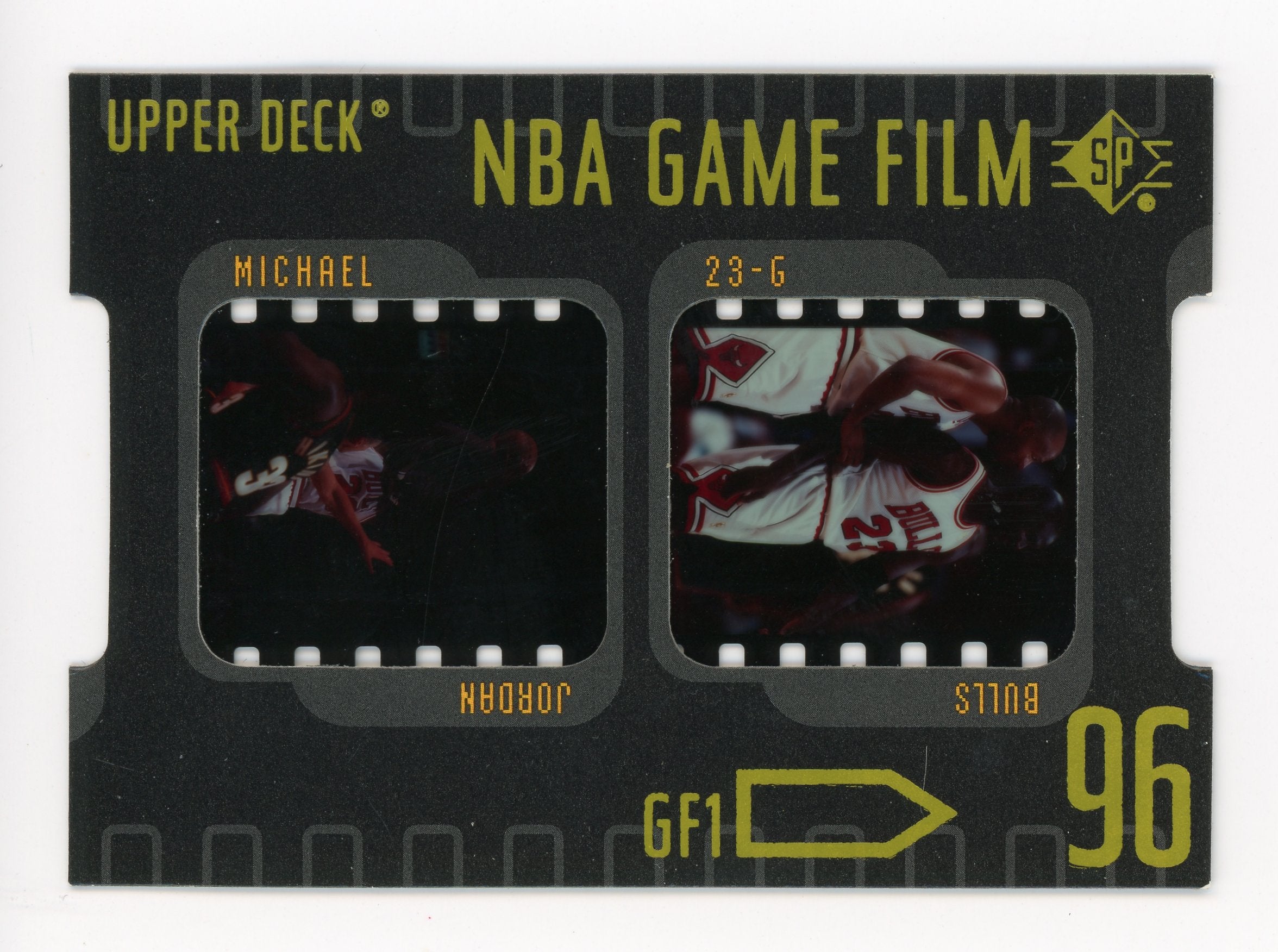 Michael Jordan 1997 UD SP NBA Game Film #GF1 Chicago Seattle