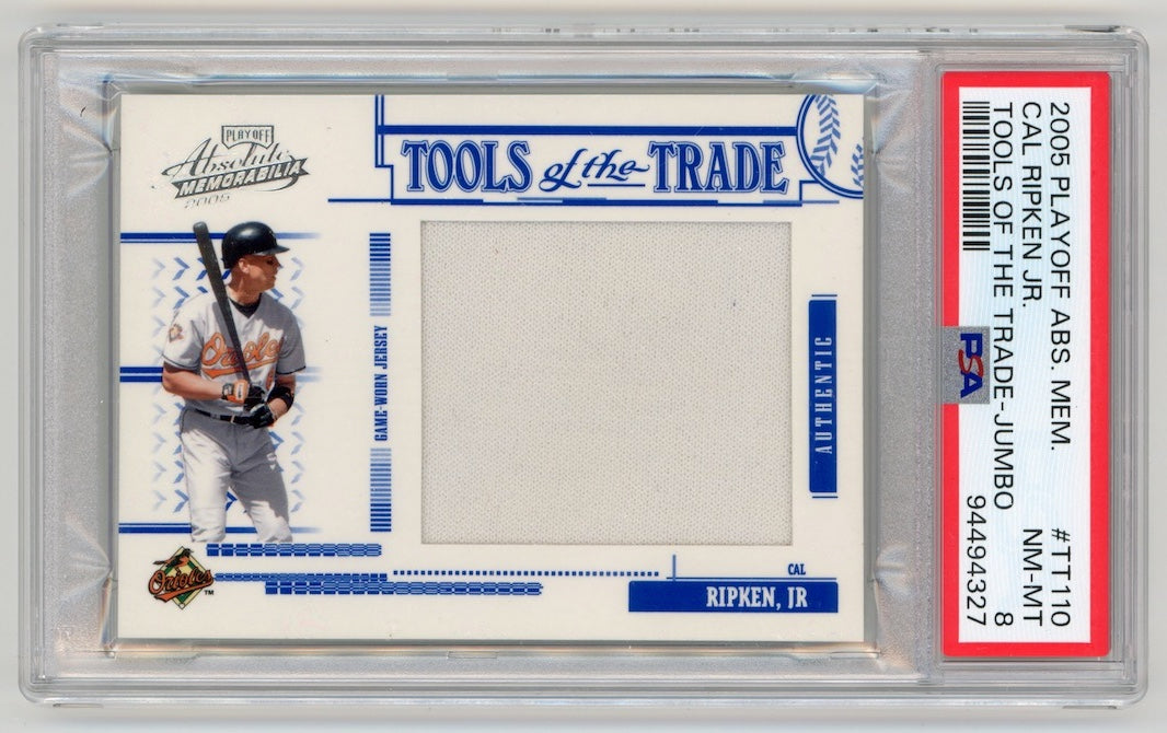 Cal Ripken Jr 2005 Donruss Playoff Tools Of The Trade Jumbo #TT110 /250 PSA 8