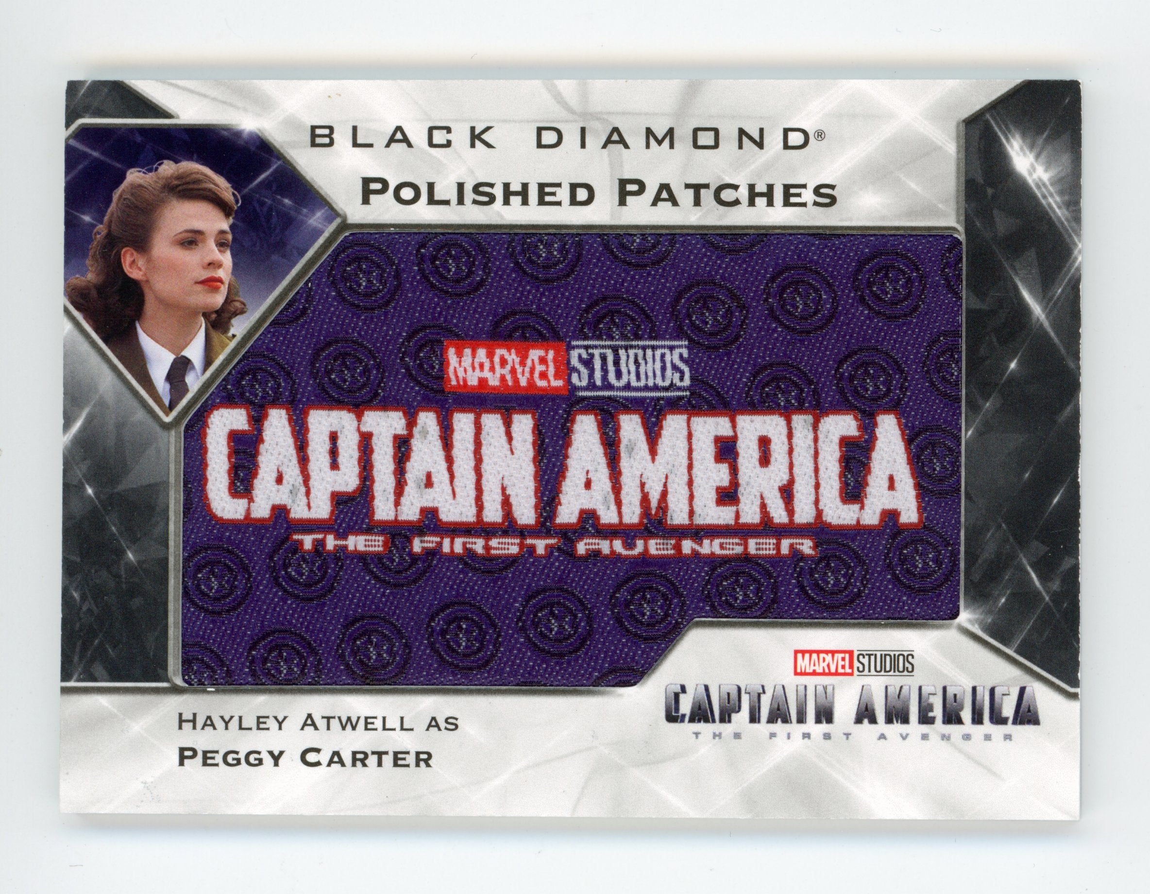 Hayley Atwell 2021 UD Black Diamond Polished Patches Captain America Peggy Carter /49