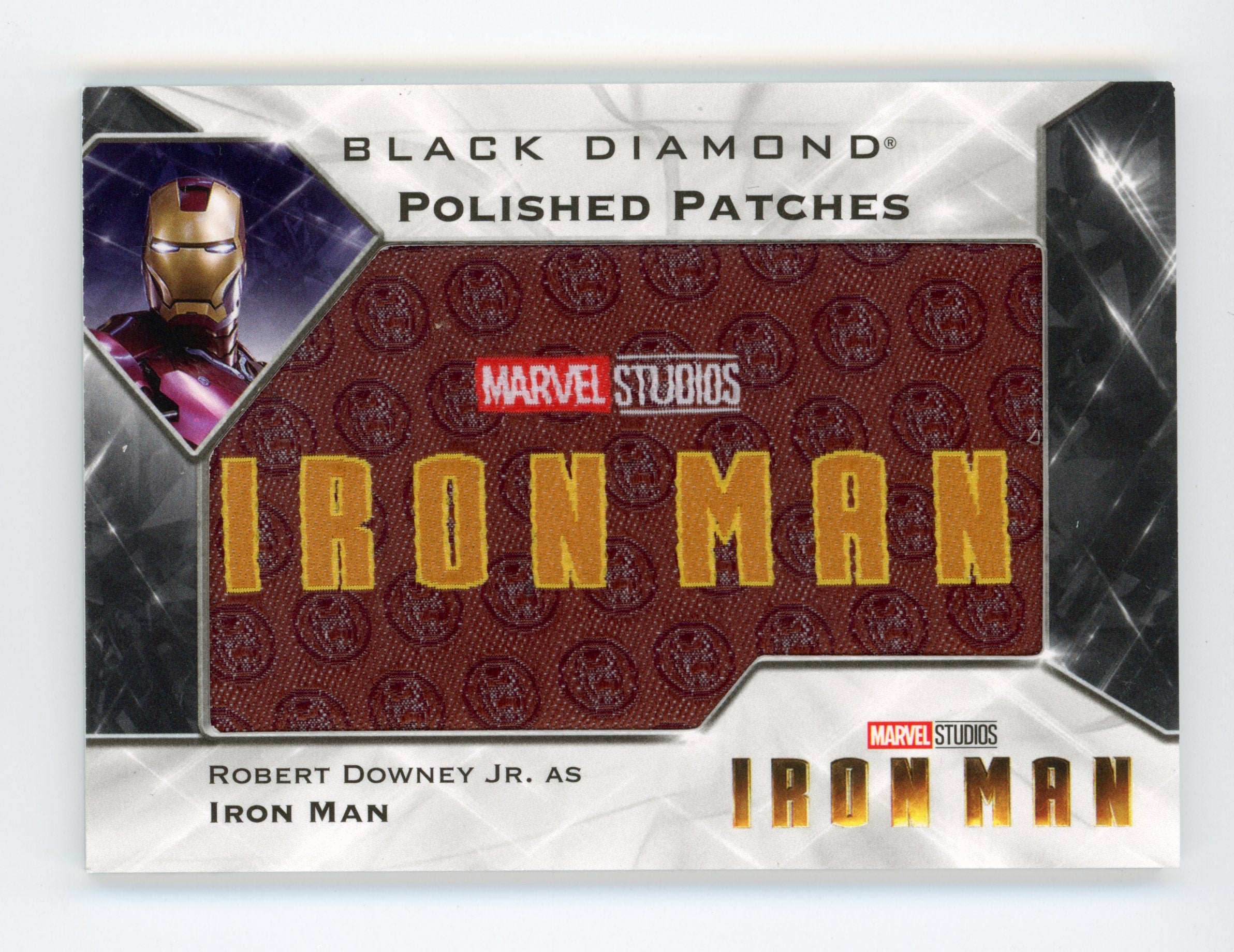 Robert Downey Jr 2021 UD Black Diamond Polished Patches Iron Man /49