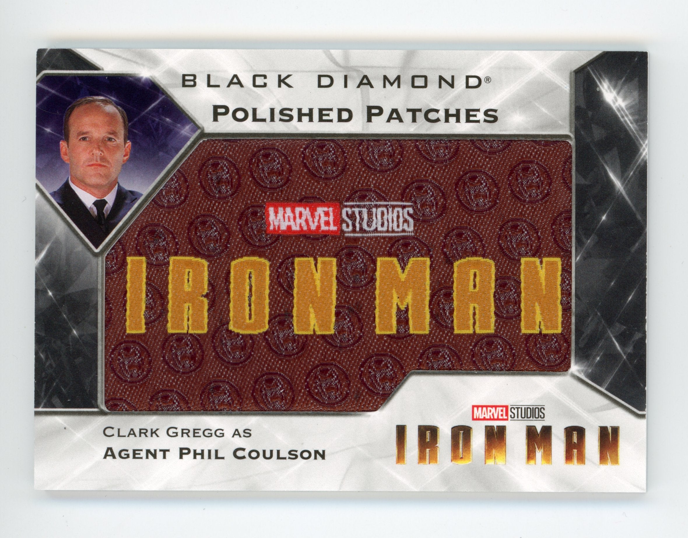 Clark Gregg 2021 UD Black Diamond Polished Patches Coulson Iron Man /49