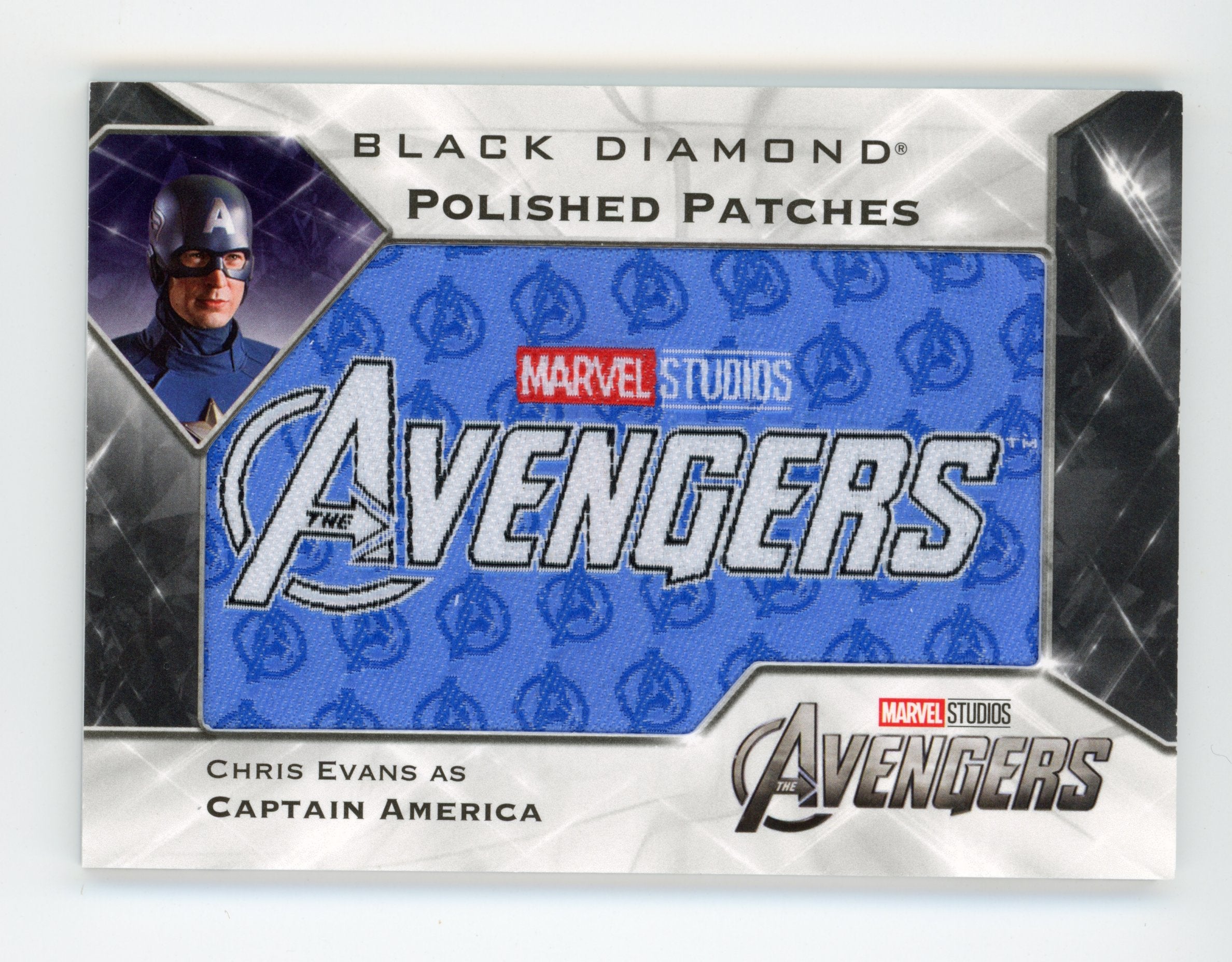 Chris Evans 2021 UD Black Diamond Polished Patches Avengers Captain America /49