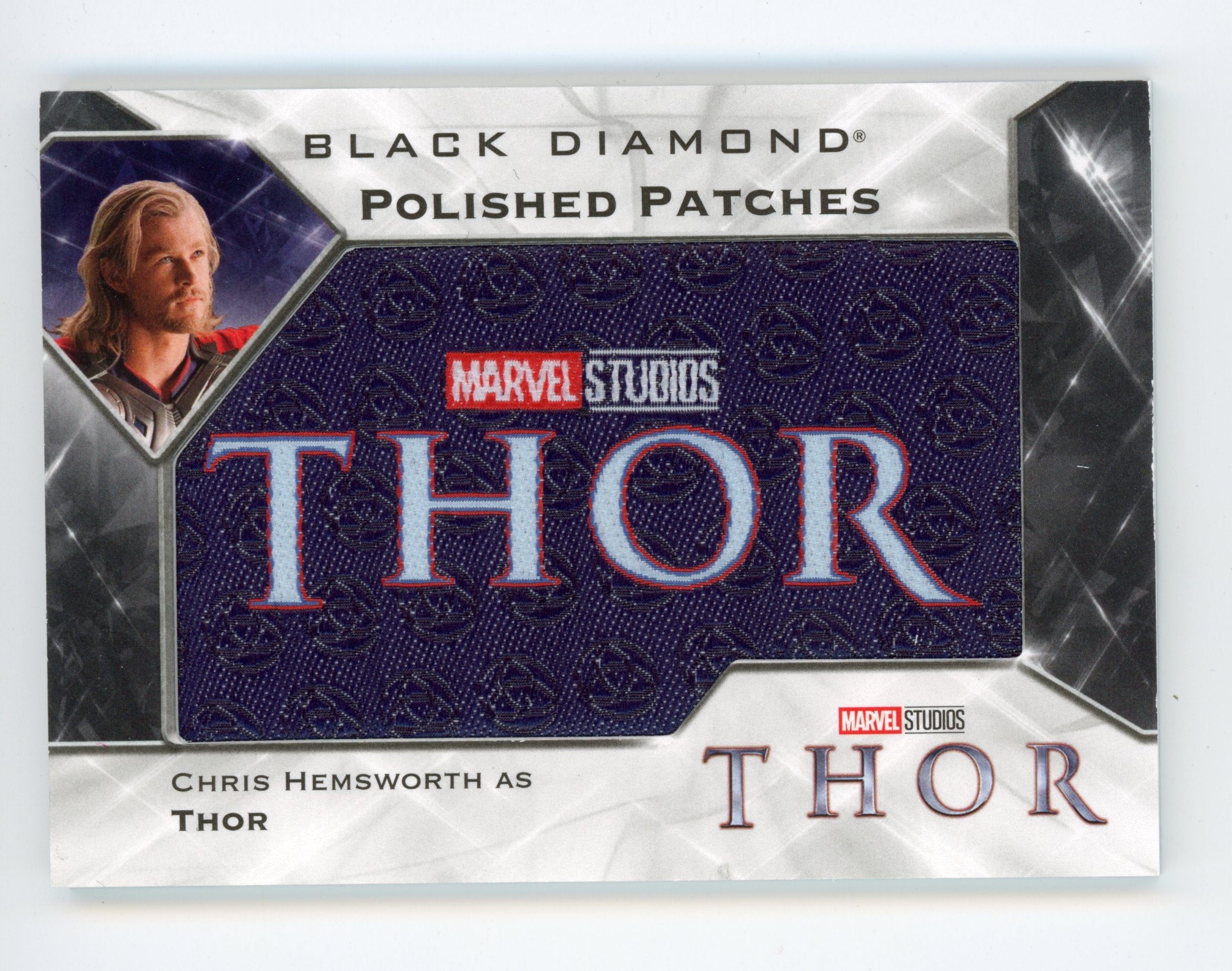 Chris Hemsworth 2021 UD Black Diamond Polished Patches Thor /49