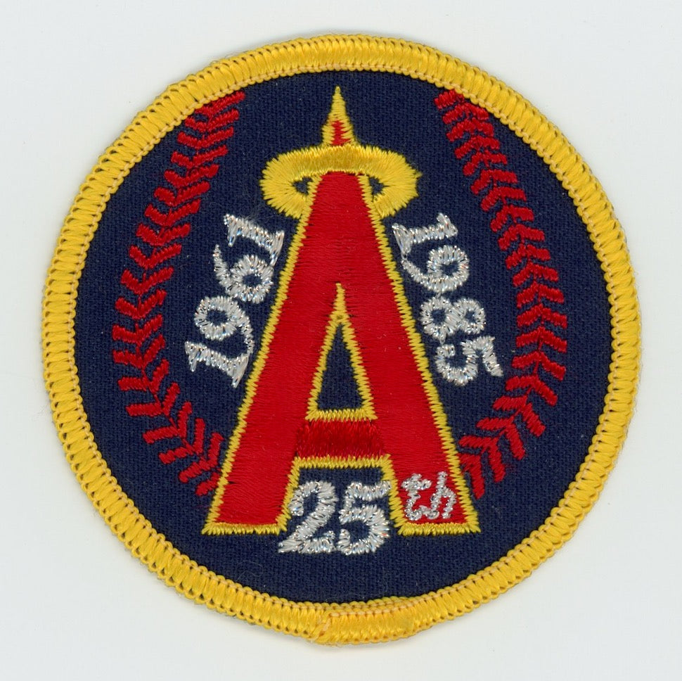 California Angels 1961-1985 25th Anniversary Baseball Jersey Patch Vintage Original Patch GA