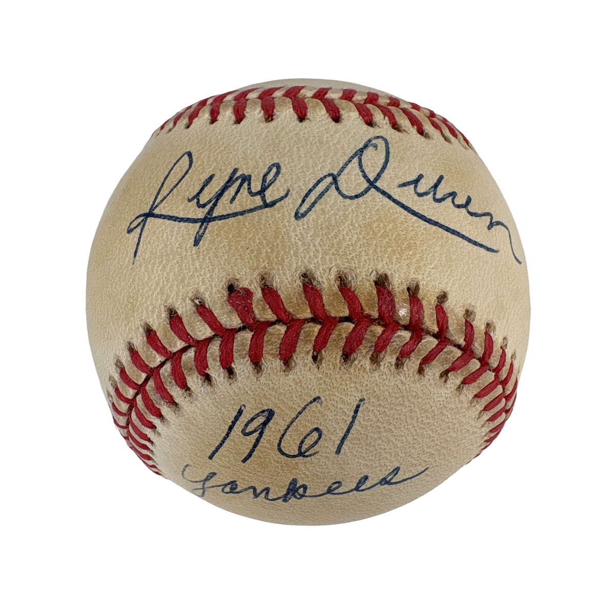 Ryne Duren 1961 World Series Yankees Autographed Signed Baseball AMCo COA